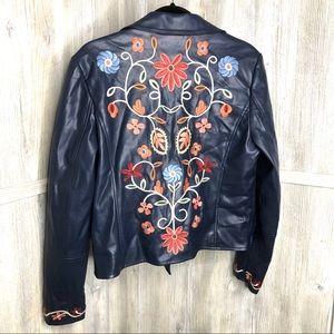 Bagatelle Embroidered Biker Jacket